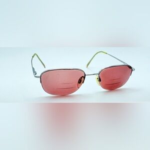 Aristar 6724 Silver Oval Half-Rim Sunglasses Frames Only